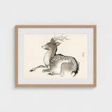 Elk - Kono Bairei Meiji-era Nihonga Deer Art Print / Canvas Kōno Bairei’s, Artistry Prints