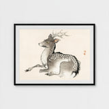Elk - Kono Bairei Meiji-era Nihonga Deer Art Print / Canvas Kōno Bairei’s, Artistry Prints
