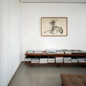 Elk - Kōno Bairei Meiji-era Nihonga Deer Art Print / Canvas, Kōno Bairei’s Elk, Nihonga Art Print, Meiji-era Artistry
