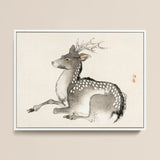 Elk - Kōno Bairei Meiji-era Nihonga Deer Art Print / Canvas, Kōno Bairei’s Elk, Nihonga Art Print, Meiji-era Artistry