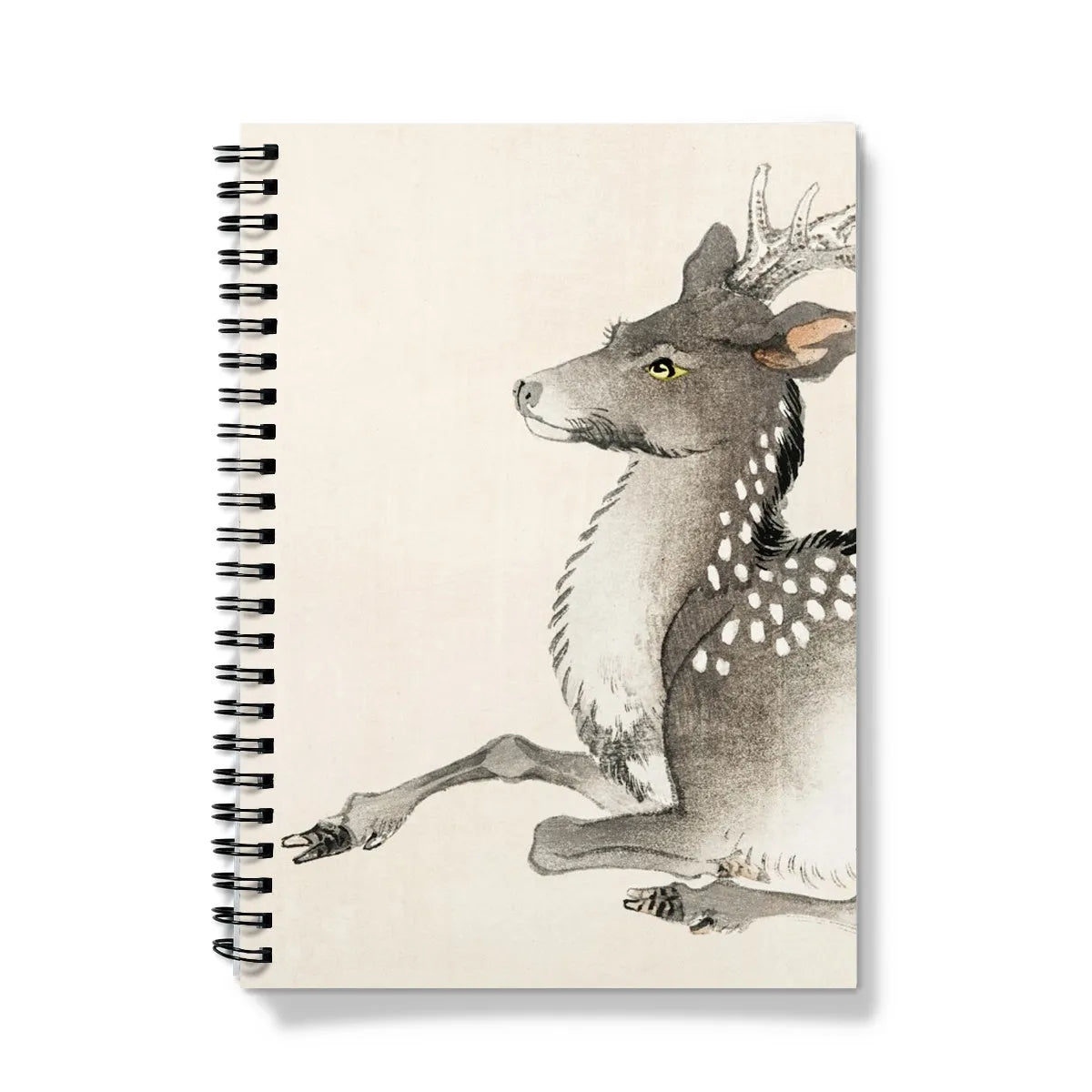 Elk By Kōno Bairei Notebook - A5 / Graph - Notebooks & Notepads - Aesthetic Art