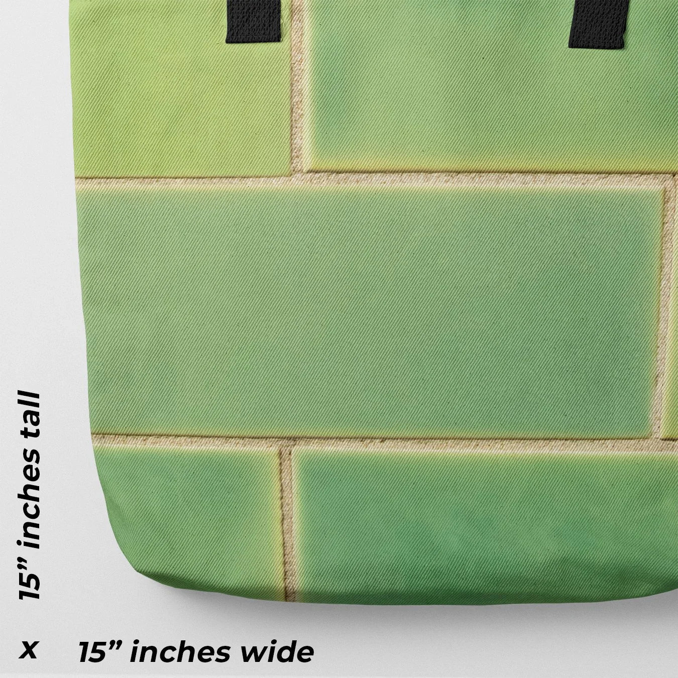 Emerald City - Green Ceramic Brick Shopping Tote Bags