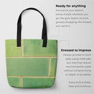 Emerald City - Green Ceramic Brick Shopping Tote Bags