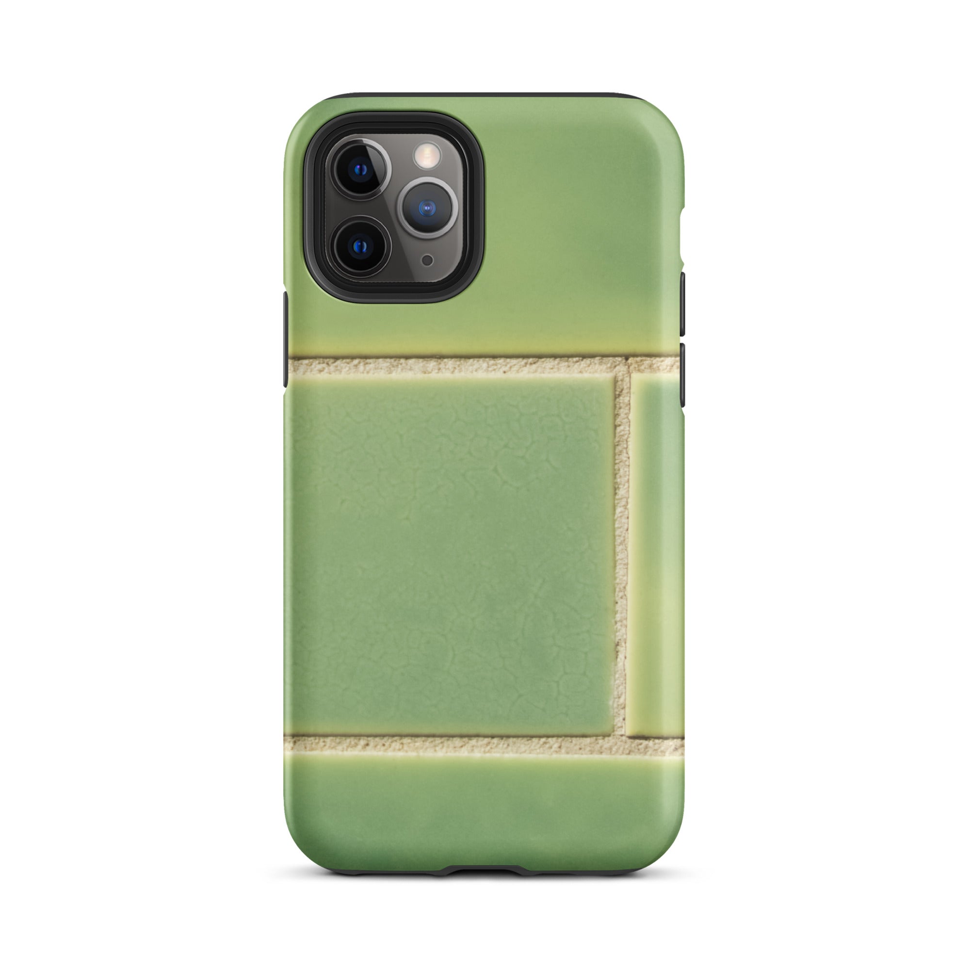 Emerald City Green Tiled Iphone Case, 11 Pro / Matte, Green Tile Patterned Phone Case