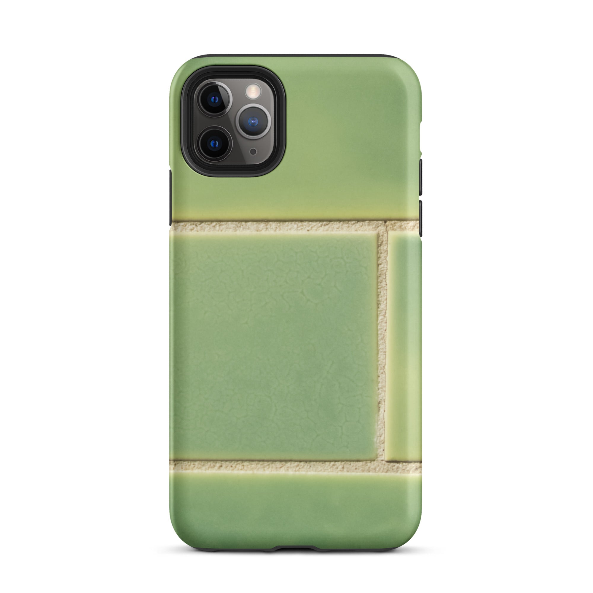 Emerald City Green Tiled Iphone Case, 11 Pro Max / Matte, Green Tile Patterned Phone Case