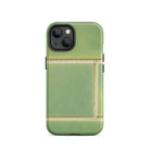 Emerald City Green Tiled Iphone Case, 14 / Matte, Green Tile Patterned Phone Case