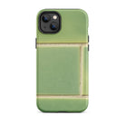 Emerald City Green Tiled Iphone Case, 14 Plus / Matte, Green Tile Patterned Phone Case