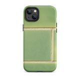 Emerald City - Green Tiled Iphone Case, 14 Plus / Matte, Green Tile-patterned Phone Case