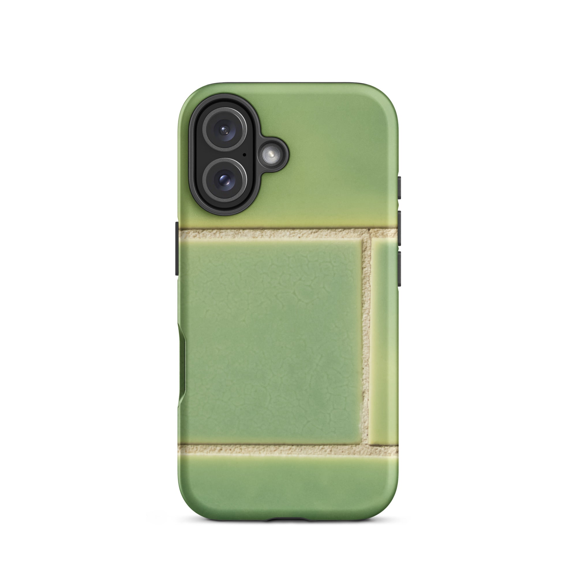 Emerald City Green Tiled Iphone Case, 16 / Matte, Green Tiled Phone Case