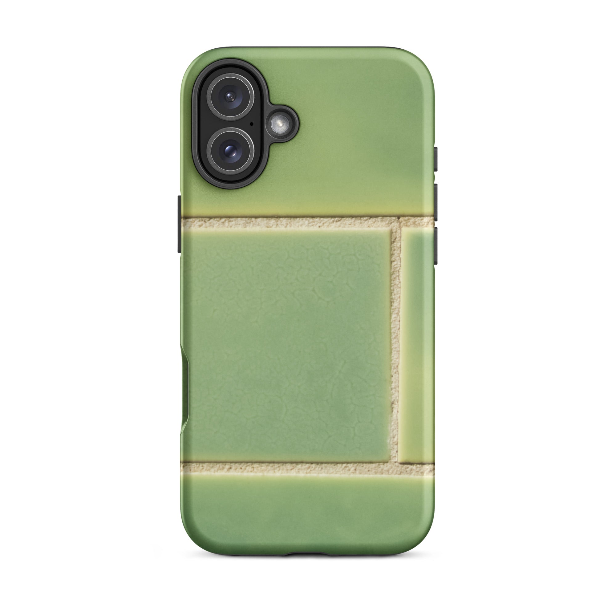 Emerald City Green Tiled Iphone Case, 16 Plus / Matte, Green Tiled Phone Case