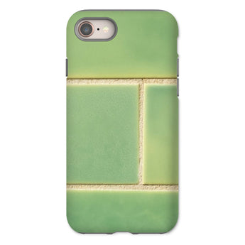 Emerald City - Green Tiled Iphone Case, 8 / Matte, Green Tile-patterned Phone Case Iphone