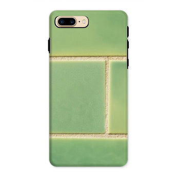 Emerald City - Green Tiled Iphone Case, 8 Plus / Matte, Phone Case Green Tiled Pattern Design