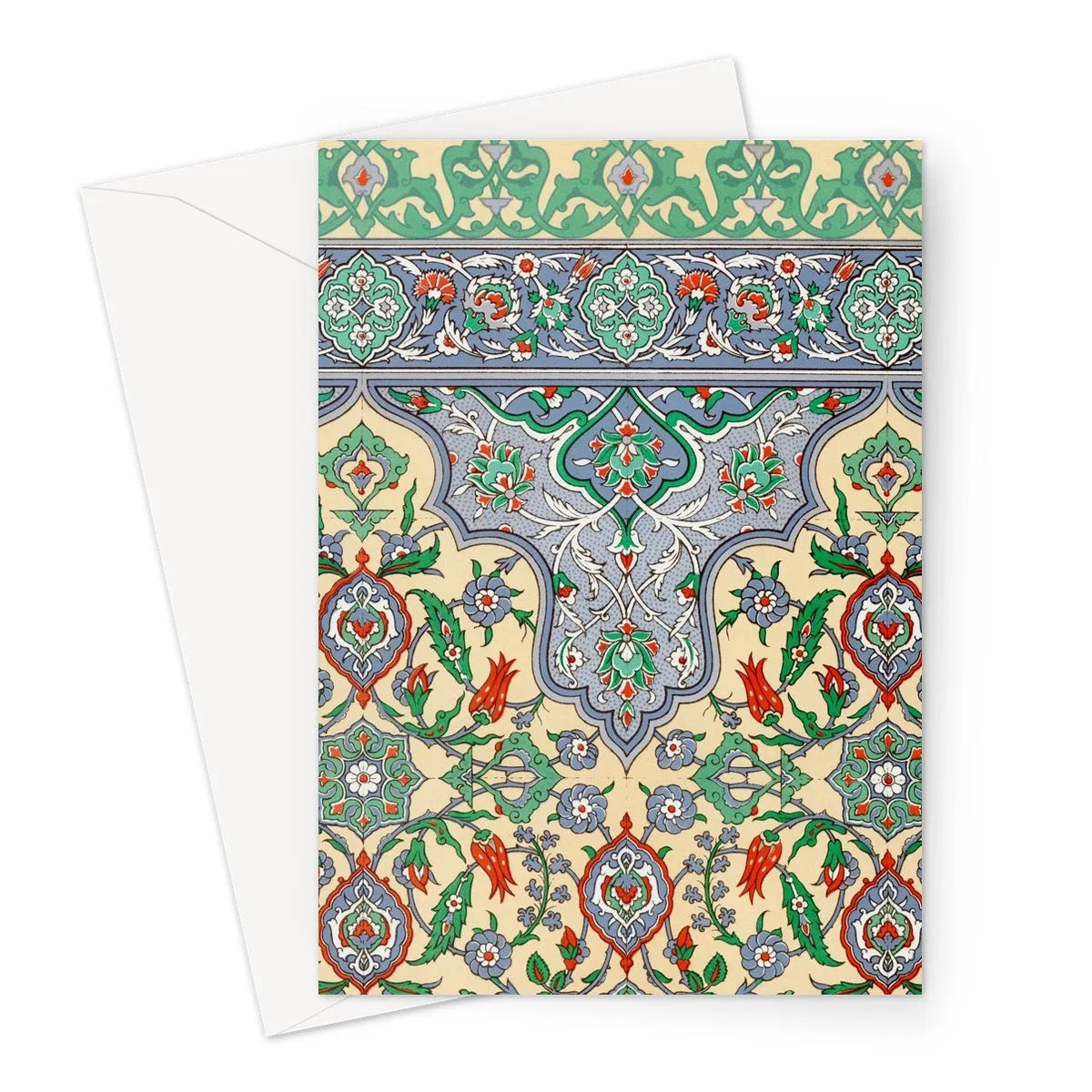Emile Prisses D’avennes La Decoration Arabe Plate 36 Greeting Card - A5 Portrait / 1 Card - Notebooks & Notepads
