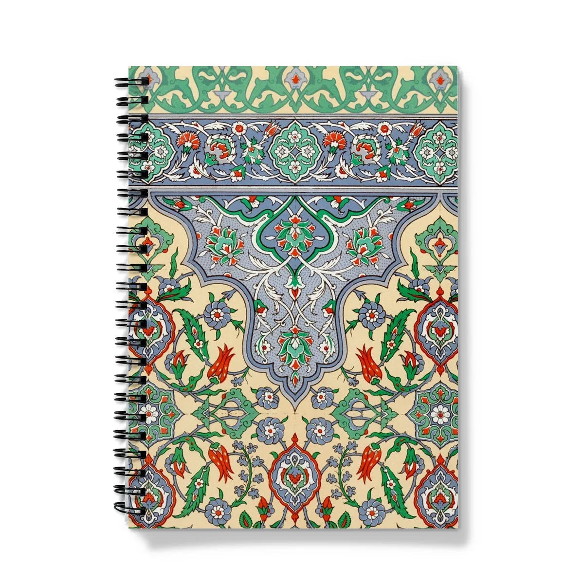 Emile Prisses D’avennes La Decoration Arabe Plate 36 Notebook - A5 / Graph - Notebooks & Notepads - Aesthetic Art