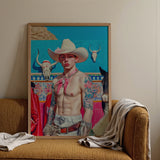 Emilio - Lowbrow Cowboy Pop Art Print, Posters Prints & Visual Artwork, Toby Leon