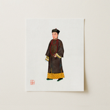 Emperor’s Courtier - Qing Dynasty Fashion Art Print / Canvas, 11x14’’ / 28x36cm / Unframed / no Border, Posters Prints & Visual Artwork,