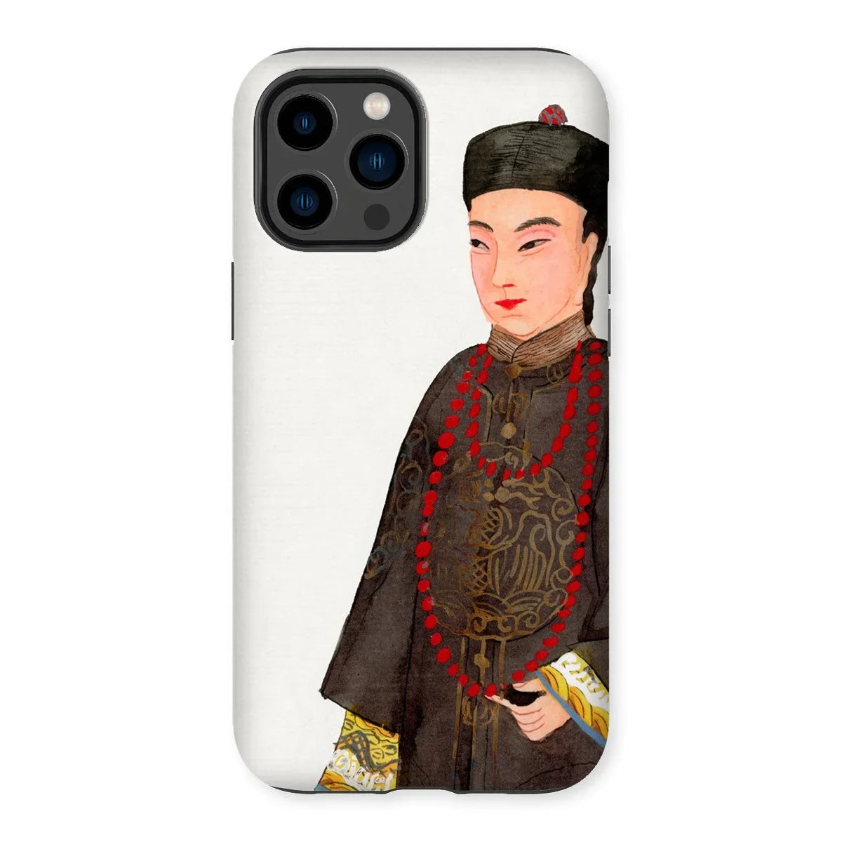 Emperor’s Courtier - Qing Dynasty Iphone Case, 14 Pro Max / Matte, Iphone Case Traditional Chinese Portrait Person Imperial Dress
