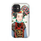 Empress - Manchu Fashion Iphone Case, 12 Mini / Matte, Phone Case Colorful Illustration Chinese Opera Character Elaborate