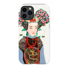 Empress - Manchu Fashion Iphone Case, 14 Pro / Matte, Decorative Phone Case Stylized Illustration Chinese Empress Elaborate