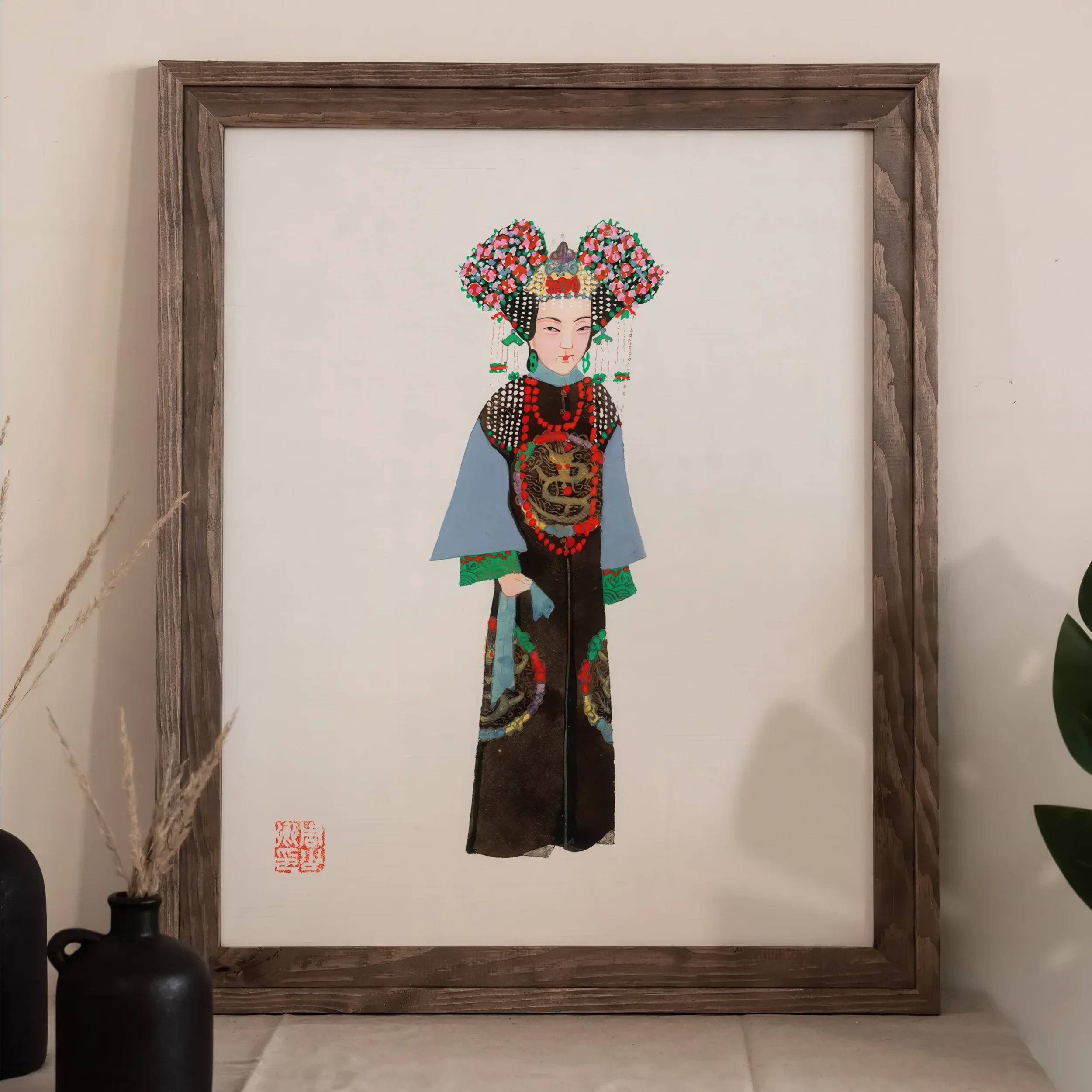 Empress - Qing Dynasty Fashion Art Print Posters Prints & Visual Artwork