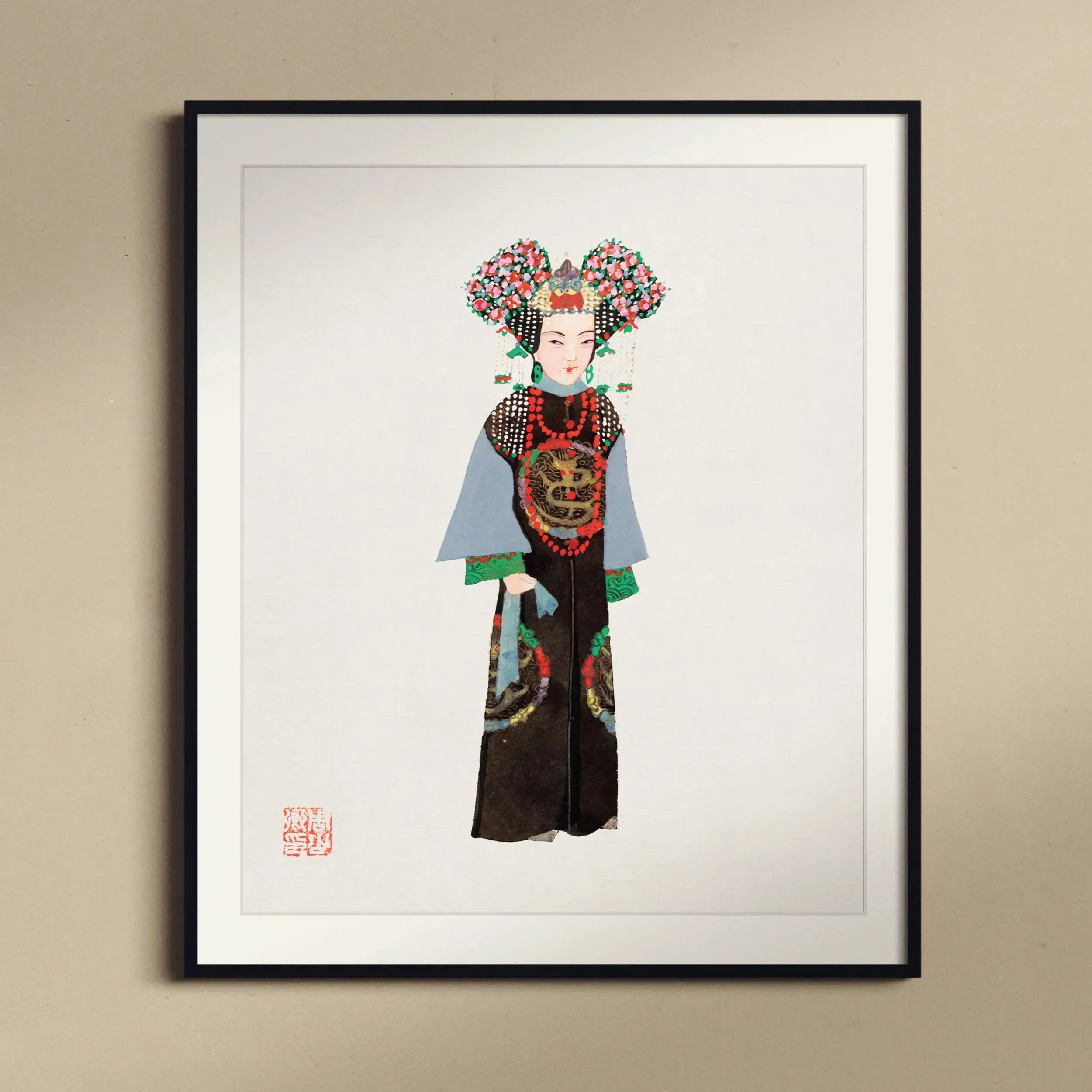 Empress - Qing Dynasty Fashion Art Print Posters Prints & Visual Artwork