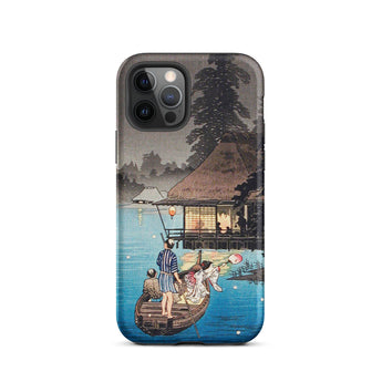 Enjoying the Evening Cool - Hiroaki Takahashi Iphone Case, 12 Pro / Matte, Japanese Art Phone Case