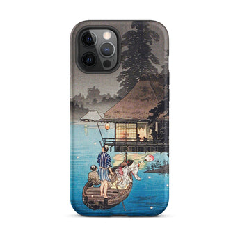 Enjoying the Evening Cool - Hiroaki Takahashi Iphone Case, 12 Pro Max / Matte, Japanese Art Phone Case