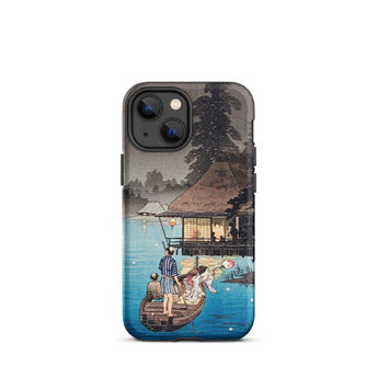 Enjoying the Evening Cool - Hiroaki Takahashi Iphone Case, 13 Mini / Matte, Japanese Art Phone Case
