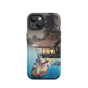 Enjoying the Evening Cool - Hiroaki Takahashi Iphone Case, 14 / Matte, Japanese Art Phone Case