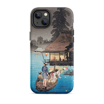 Enjoying the Evening Cool - Hiroaki Takahashi Iphone Case, 14 Plus / Matte, Japanese Art Phone Case