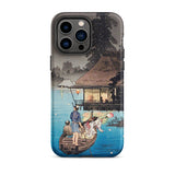 Enjoying the Evening Cool - Hiroaki Takahashi Iphone Case, 14 Pro Max / Matte, Japanese Art Phone Case