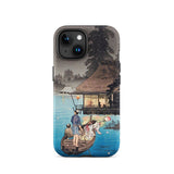 Enjoying the Evening Cool - Hiroaki Takahashi Iphone Case, 15 / Matte, Japanese Art-adorned Phone Case