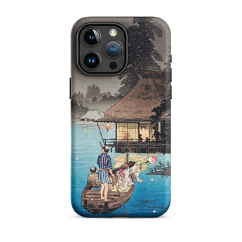 Enjoying the Evening Cool - Hiroaki Takahashi Iphone Case, 15 Pro Max / Matte, Japanese Art Phone Case