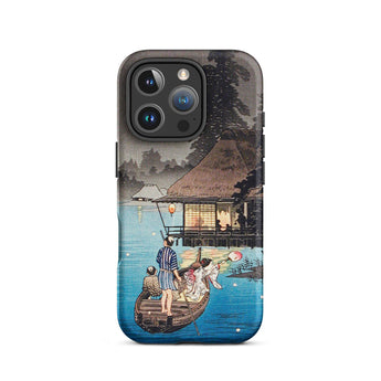 Enjoying the Evening Cool - Hiroaki Takahashi Iphone Case, 16 Pro / Matte, Japanese Art Phone Case