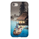 Enjoying the Evening Cool - Hiroaki Takahashi Iphone Case, 8 / Matte, Iphone Case Traditional Japanese Woodblock Art People Boat