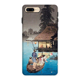 Enjoying the Evening Cool - Hiroaki Takahashi Iphone Case, 8 Plus / Matte, Iphone Case Traditional Japanese Woodblock Print Design People