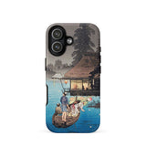 Enjoying the Evening Cool - Hiroaki Takahashi Phone Case Iphone 17 / Matte 12 Pro Max Japanese-inspired Design Traditional, Lantern’s Glow