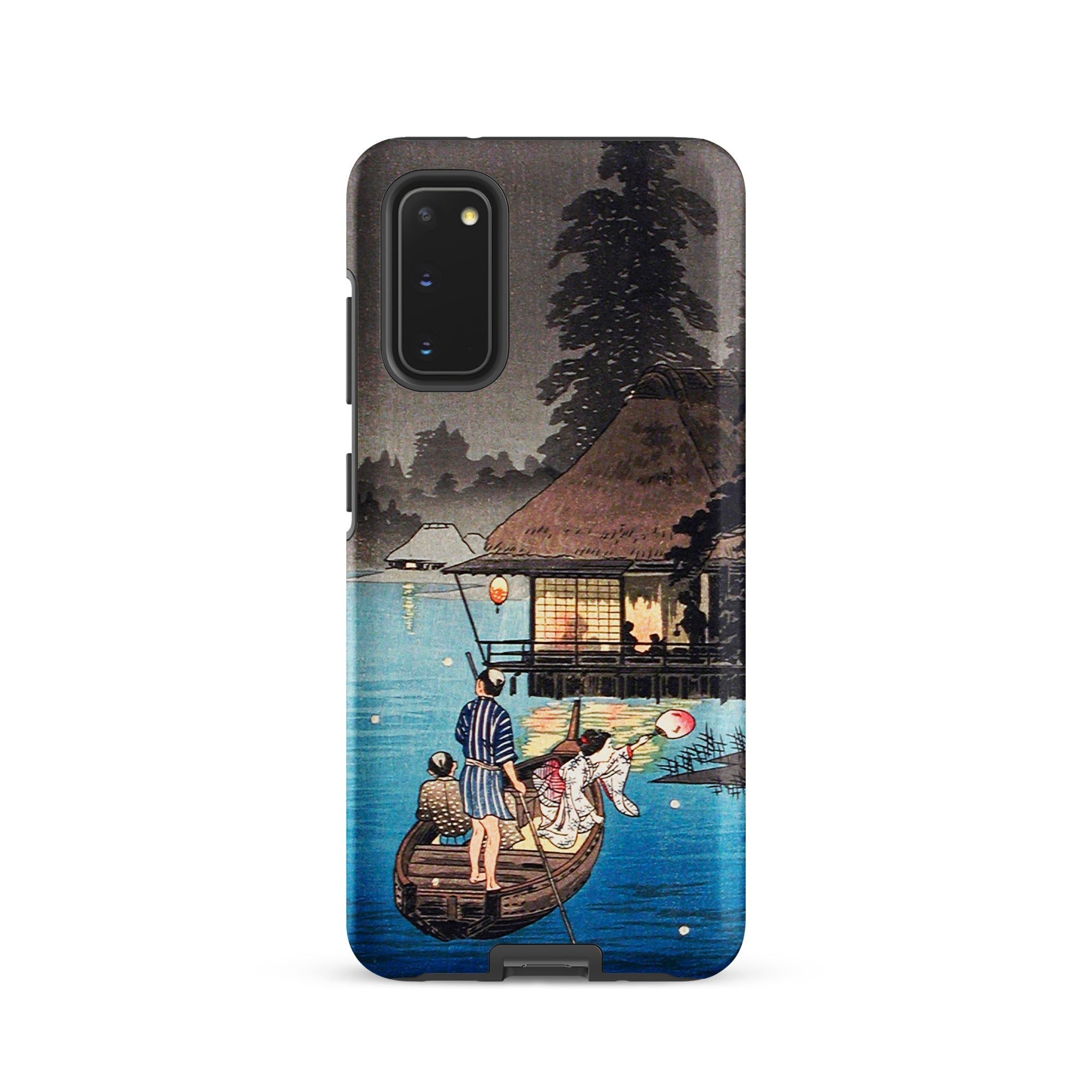 Enjoying the Evening Cool Hiroaki Takahashi Samsung Case, Galaxy S20 / Matte, Smartphone Case Traditional Japanese Landscape Painting