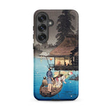 Enjoying the Evening Cool - Hiroaki Takahashi Samsung Case, Galaxy S25 Plus / Matte, Smartphone Case Traditional Japanese Woodblock Print