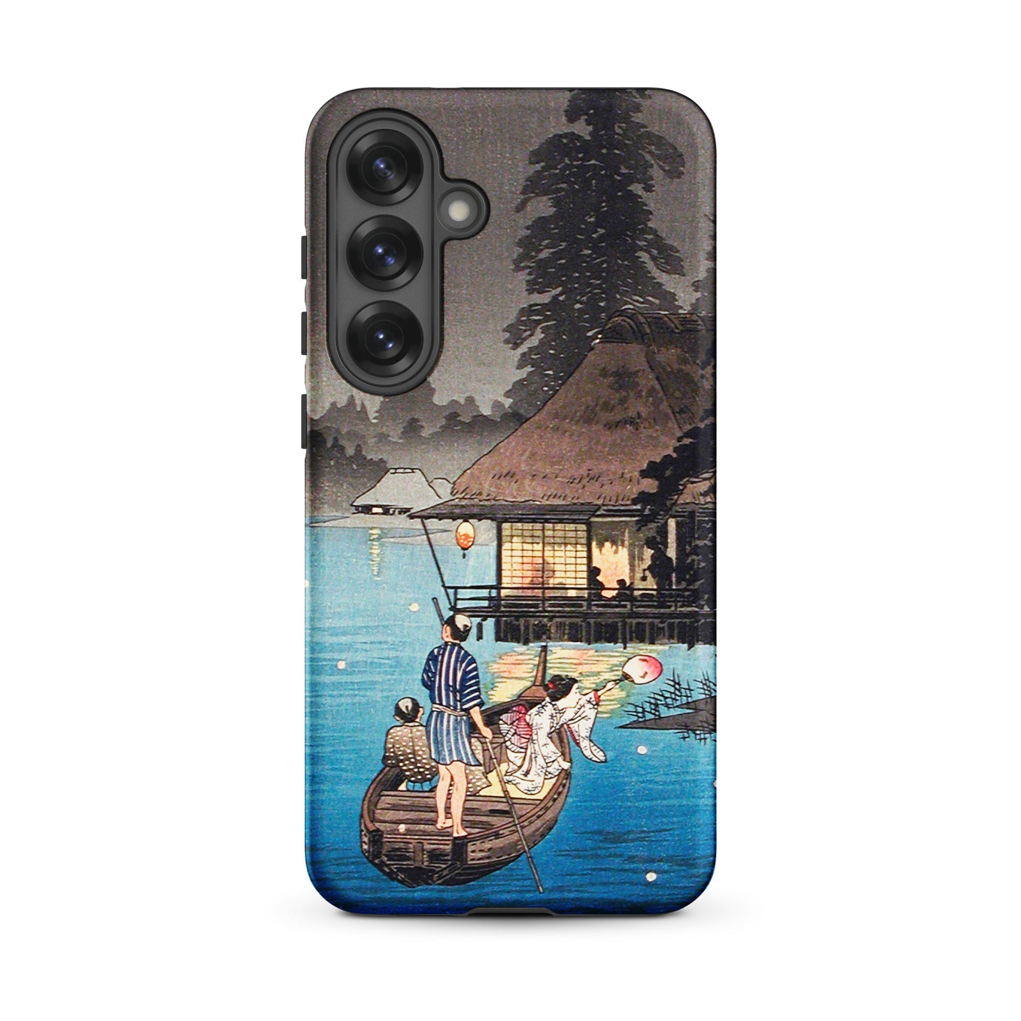 Enjoying the Evening Cool Hiroaki Takahashi Samsung Case, Galaxy S25 Plus / Matte, Smartphone Case Traditional Japanese Woodblock Print