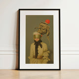Enlightenment - Avant-garde Victorian Fashion Art Print / Canvas, 12x18’’ / 31x46cm / Black Frame / Matboard, Posters Prints & Visual