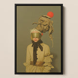 Enlightenment - Avant-garde Victorian Fashion Art Print / Canvas, 12x18’’ / 31x46cm / Black Frame, Posters Prints & Visual Artwork, Toby