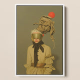 Enlightenment - Avant-garde Victorian Fashion Art Print / Canvas, 12x18’’ / 31x46cm / White Frame, Posters Prints & Visual Artwork, Toby