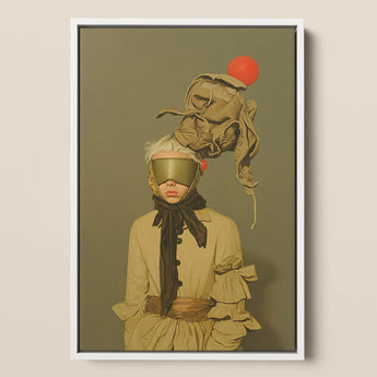 Enlightenment - Avant-garde Victorian Fashion Art Print / Canvas, 12x18’’ / 31x46cm / White Frame, Posters Prints & Visual Artwork, Toby