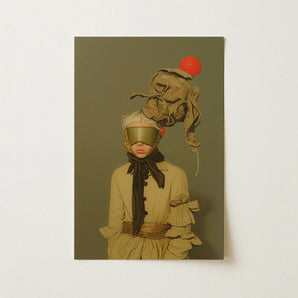 Enlightenment - Avant-garde Victorian Fashion Art Print / Canvas, Avant-garde Victorian Fashion, Victorian Fashion Portrait, Surrealism
