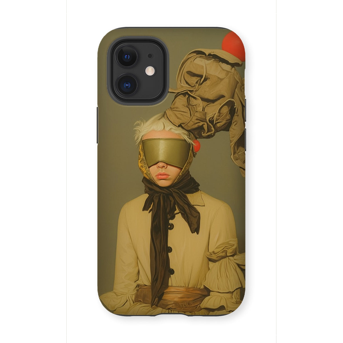 Enlightenment - Avant-garde Victorian Fashion Iphone Case, 12 Mini / Matte, Phone Case Surreal Portrait
