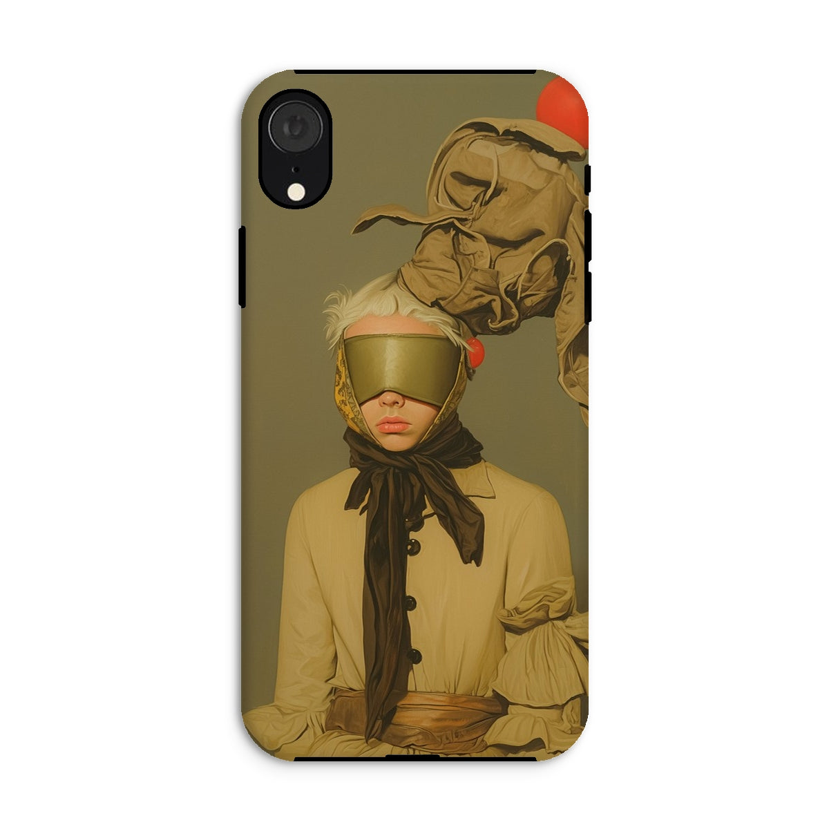 Enlightenment - Avant-garde Victorian Fashion Iphone Case, Xr / Matte, Phone Case Blindfolded Figure