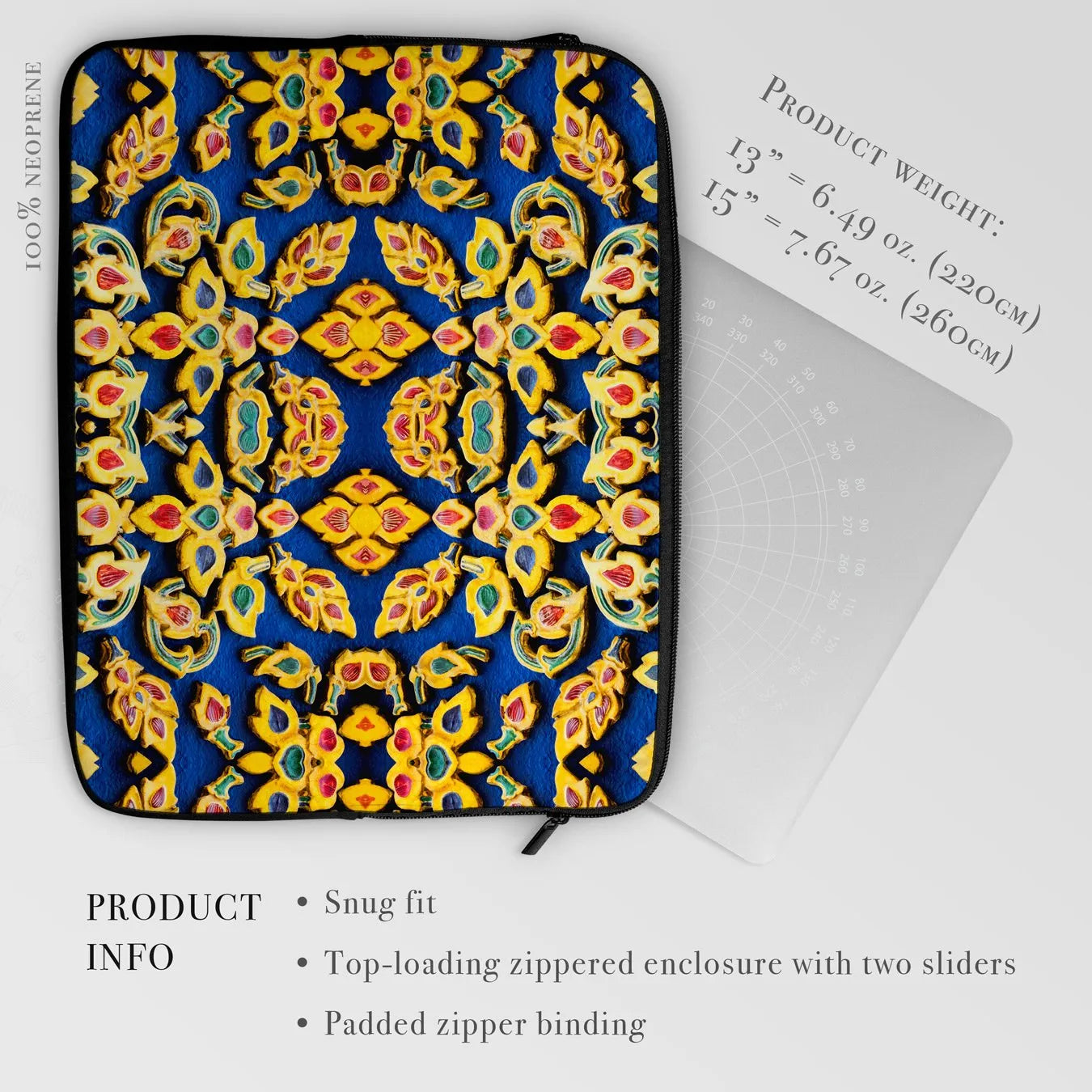 Ayodhya - Thai Mosaic Laptop Sleeve - Laptops - Aesthetic Art