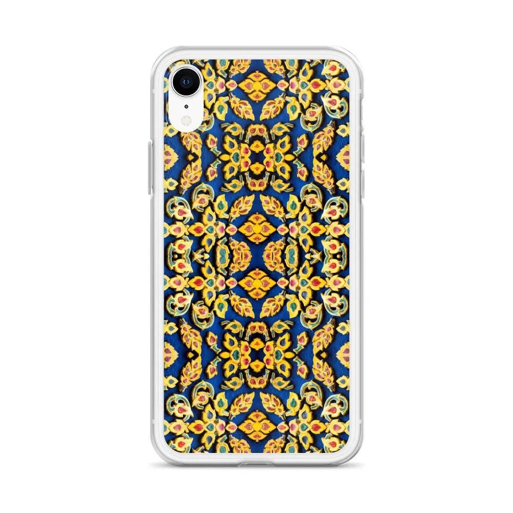 Entering Ayodhya Pattern Iphone Case | Bold Mosaic Pattern Thailand - Mobile Phone Cases - Aesthetic Art