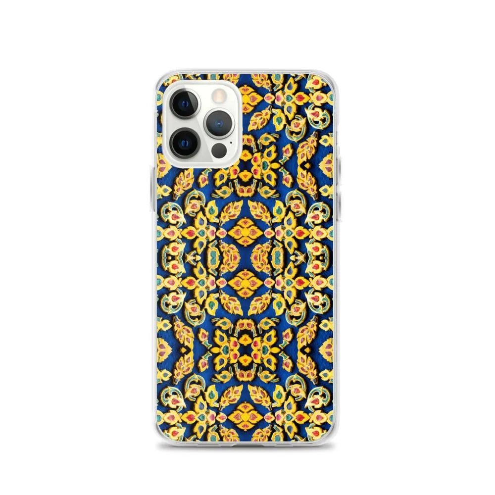 Entering Ayodhya Pattern Iphone Case | Bold Mosaic Pattern Thailand - Iphone 12 Pro - Mobile Phone Cases - Aesthetic Art
